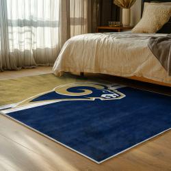 nfl los angeles rams football team logo sport carpet area rug home decor gift bedroom lar119