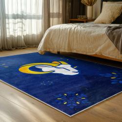 nfl los angeles rams football team logo sport carpet area rug home decor gift bedroom lar125