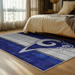 nfl los angeles rams football team logo sport carpet area rug home decor gift bedroom lar126