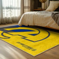 nfl los angeles rams football team logo sport carpet area rug home decor gift bedroom lar129