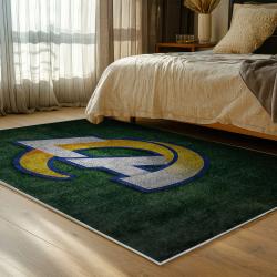 nfl los angeles rams football team logo sport carpet area rug home decor gift bedroom lar130
