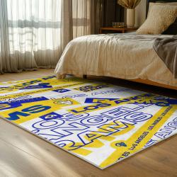 nfl los angeles rams football team logo sport carpet area rug home decor gift bedroom lar133