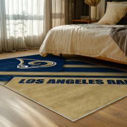 nfl los angeles rams football team logo sport carpet area rug home decor gift bedroom lar136