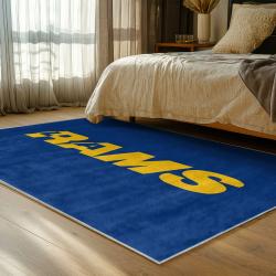 nfl los angeles rams football team logo sport carpet area rug home decor gift bedroom lar142