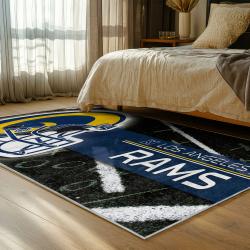 nfl los angeles rams football team logo sport carpet area rug home decor gift bedroom lar145