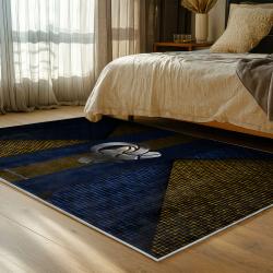 nfl los angeles rams football team logo sport carpet area rug home decor gift bedroom lar146