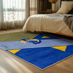 nfl los angeles rams football team logo sport carpet area rug home decor gift bedroom lar147