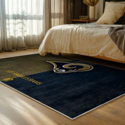 nfl los angeles rams football team logo sport carpet area rug home decor gift bedroom lar148