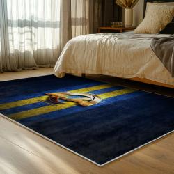 nfl los angeles rams football team logo sport carpet area rug home decor gift bedroom lar152