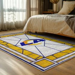 nfl los angeles rams football team logo sport carpet area rug home decor gift bedroom lar154