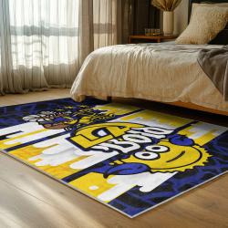 nfl los angeles rams football team logo sport carpet area rug home decor gift bedroom lar158