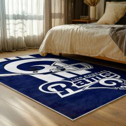 nfl los angeles rams football team logo sport carpet area rug home decor gift bedroom lar162