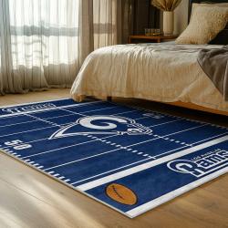 nfl los angeles rams football team logo sport carpet area rug home decor gift bedroom lar164
