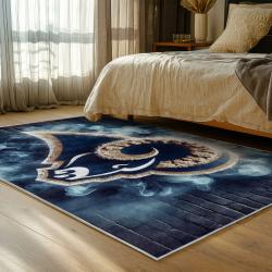 nfl los angeles rams football team logo sport carpet area rug home decor gift bedroom lar165