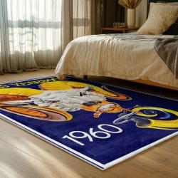 nfl los angeles rams football team logo sport carpet area rug home decor gift bedroom lar166