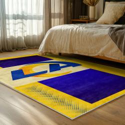 nfl los angeles rams football team logo sport carpet area rug home decor gift bedroom lar167