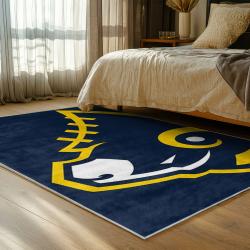 nfl los angeles rams football team logo sport carpet area rug home decor gift bedroom lar169