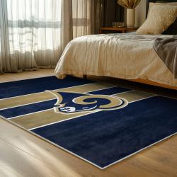 nfl los angeles rams football team logo sport carpet area rug home decor gift bedroom lar174