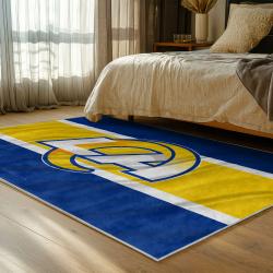 nfl los angeles rams football team logo sport carpet area rug home decor gift bedroom lar181