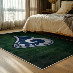 nfl los angeles rams football team logo sport carpet area rug home decor gift bedroom lar183