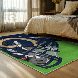 nfl los angeles rams football team logo sport carpet area rug home decor gift bedroom lar185