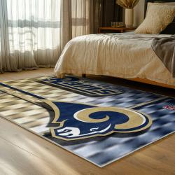 nfl los angeles rams football team logo sport carpet area rug home decor gift bedroom lar187