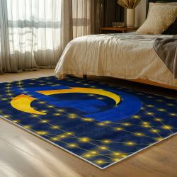 nfl los angeles rams football team logo sport carpet area rug home decor gift bedroom lar190
