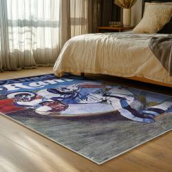 nfl los angeles rams football team logo sport carpet area rug home decor gift bedroom lar192