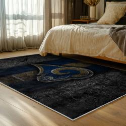 nfl los angeles rams football team logo sport carpet area rug home decor gift bedroom lar196