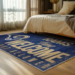 nfl los angeles rams football team logo sport carpet area rug home decor gift bedroom lar198