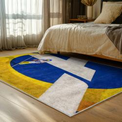 nfl los angeles rams football team logo sport carpet area rug home decor gift bedroom lar199