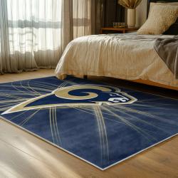 nfl los angeles rams football team logo sport carpet area rug home decor gift bedroom lar203