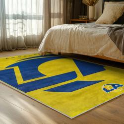 nfl los angeles rams football team logo sport carpet area rug home decor gift bedroom lar205
