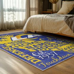 nfl los angeles rams football team logo sport carpet area rug home decor gift bedroom lar212