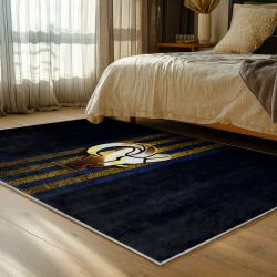 nfl los angeles rams football team logo sport carpet area rug home decor gift bedroom lar215