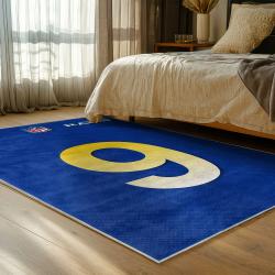 nfl los angeles rams football team logo sport carpet area rug home decor gift bedroom lar216
