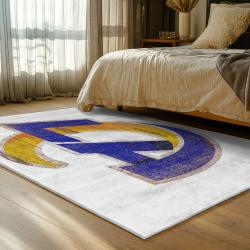 nfl los angeles rams football team logo sport carpet area rug home decor gift bedroom lar220