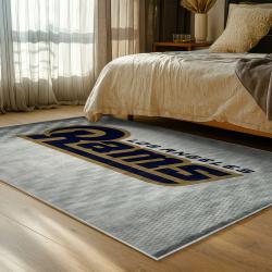 nfl los angeles rams football team logo sport carpet area rug home decor gift bedroom lar225