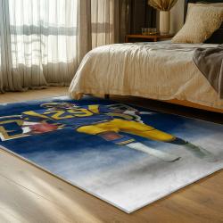 nfl los angeles rams football team logo sport carpet area rug home decor gift bedroom lar227