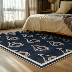 nfl los angeles rams football team logo sport carpet area rug home decor gift bedroom lar228