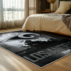 nfl los angeles rams football team logo sport carpet area rug home decor gift bedroom lar231