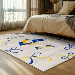 nfl los angeles rams football team logo sport carpet area rug home decor gift bedroom lar232