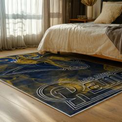 nfl los angeles rams football team logo sport carpet area rug home decor gift bedroom lar234