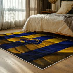 nfl los angeles rams football team logo sport carpet area rug home decor gift bedroom lar237