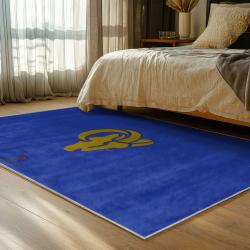 nfl los angeles rams football team logo sport carpet area rug home decor gift bedroom lar240