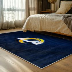 nfl los angeles rams football team logo sport carpet area rug home decor gift bedroom lar242