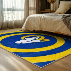 nfl los angeles rams football team logo sport carpet area rug home decor gift bedroom lar243