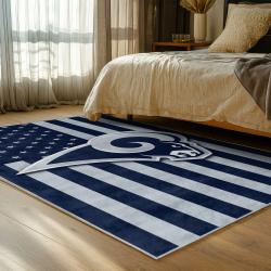 nfl los angeles rams football team logo sport carpet area rug home decor gift bedroom lar247