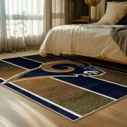nfl los angeles rams football team logo sport carpet area rug home decor gift bedroom lar249