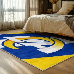 nfl los angeles rams football team logo sport carpet area rug home decor gift bedroom lar257